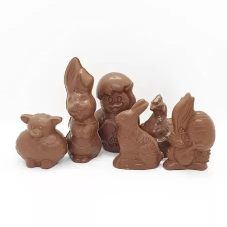 Piepfiguurtjes Pasen Melk 300g – Speelse Paasfiguren van Chocolade