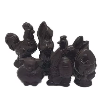 Piepfiguurtjes Pasen Puur 300g – Intens Genieten van Fondant Chocolade