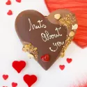 Chocoladehart “Nuts about you” – ambachtelijke melkchocolade