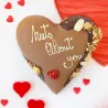 Chocoladehart “Nuts about you” – ambachtelijke melkchocolade