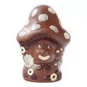 Ingekleurde chocolade paddenstoel: 22cm