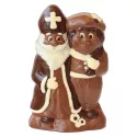 Ingekleurde chocolade Sint en Piet - 19cm