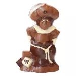 Mega lekkere ingekleurde chocolade Piet in zak - 24cm