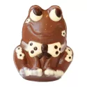 Ingekleurde kikker in chocolade: 12,50cm