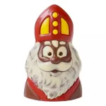 Heerlijke kleurrijke chocolade Sint buste - 20cm
