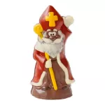 Kleurrijke Sint die zwaait - 17cm