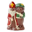 Kleurrijke chocolade Sint en Piet - 19cm