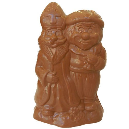 Sint en Piet - melkchocolade - 19cm