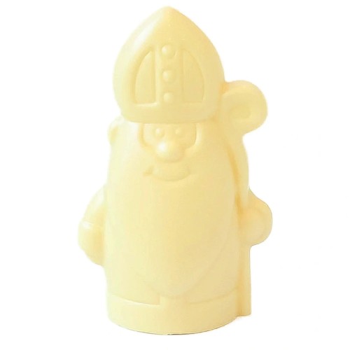 Bolle Sint in witte chocolade - 20cm