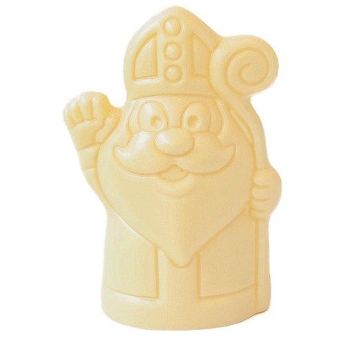 Sint Zwaait in witte chocolade