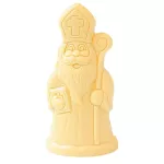 Sint met boek in witte chocolade