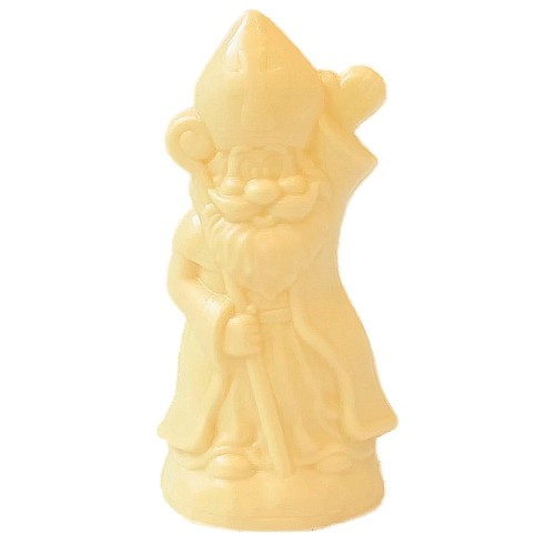 Sint zwaait in witte chocolade - ambachtelijk gemaakt