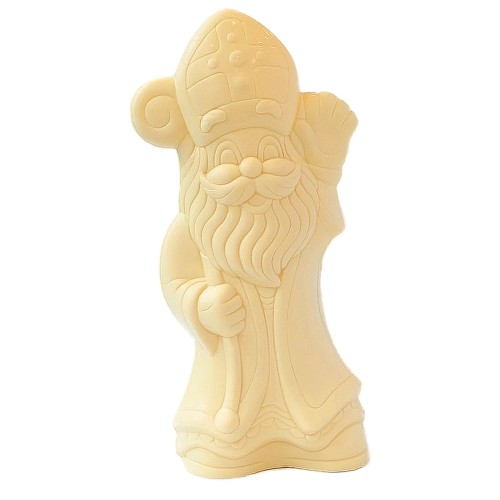 Mega grote Sint in witte chocolade