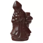 Sint met beer in pure chocolade -Sinterklaas
