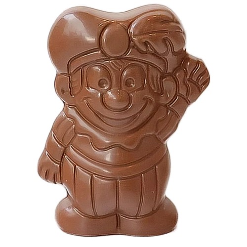 Zwaaiende Piet in melkchocolade