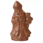 Sint met beer in melkchocolade - sint-maarten Sinterklaas