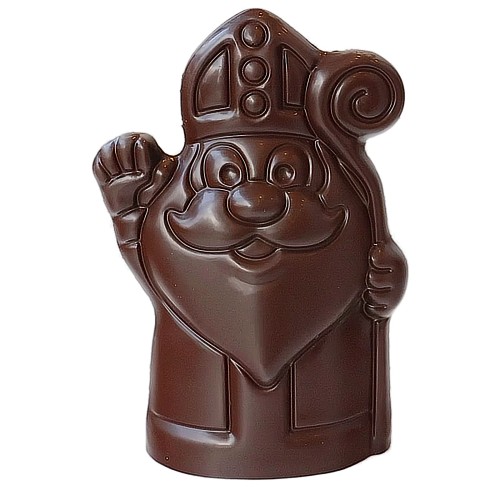 Zwaaiende Sint pure chocolade - sint-maarten Sinterklaas