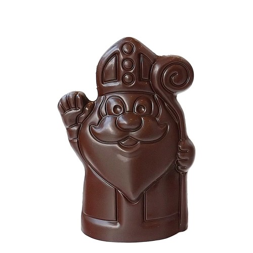 Zwaaiende Sint pure chocolade - sint-maarten Sinterklaas