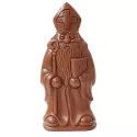 Sint met boek en staf in melkchocolade