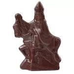 Sint op paard in pure chocolade