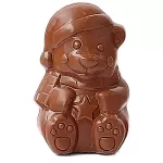 Beertje met ster in melkchocolade