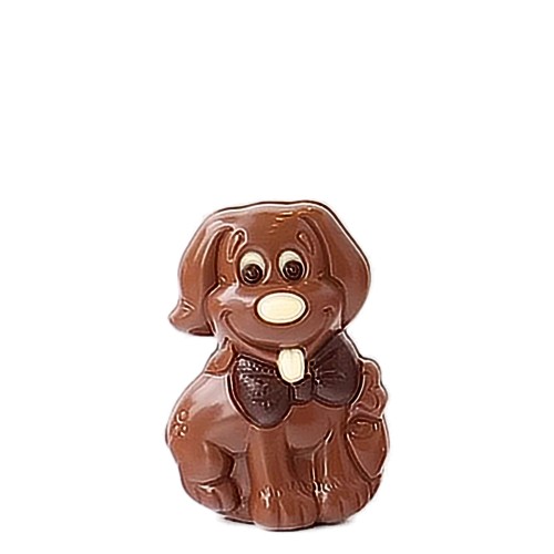 Hondje ingekleurd - melkchocolade sint-maarten sinterklaas