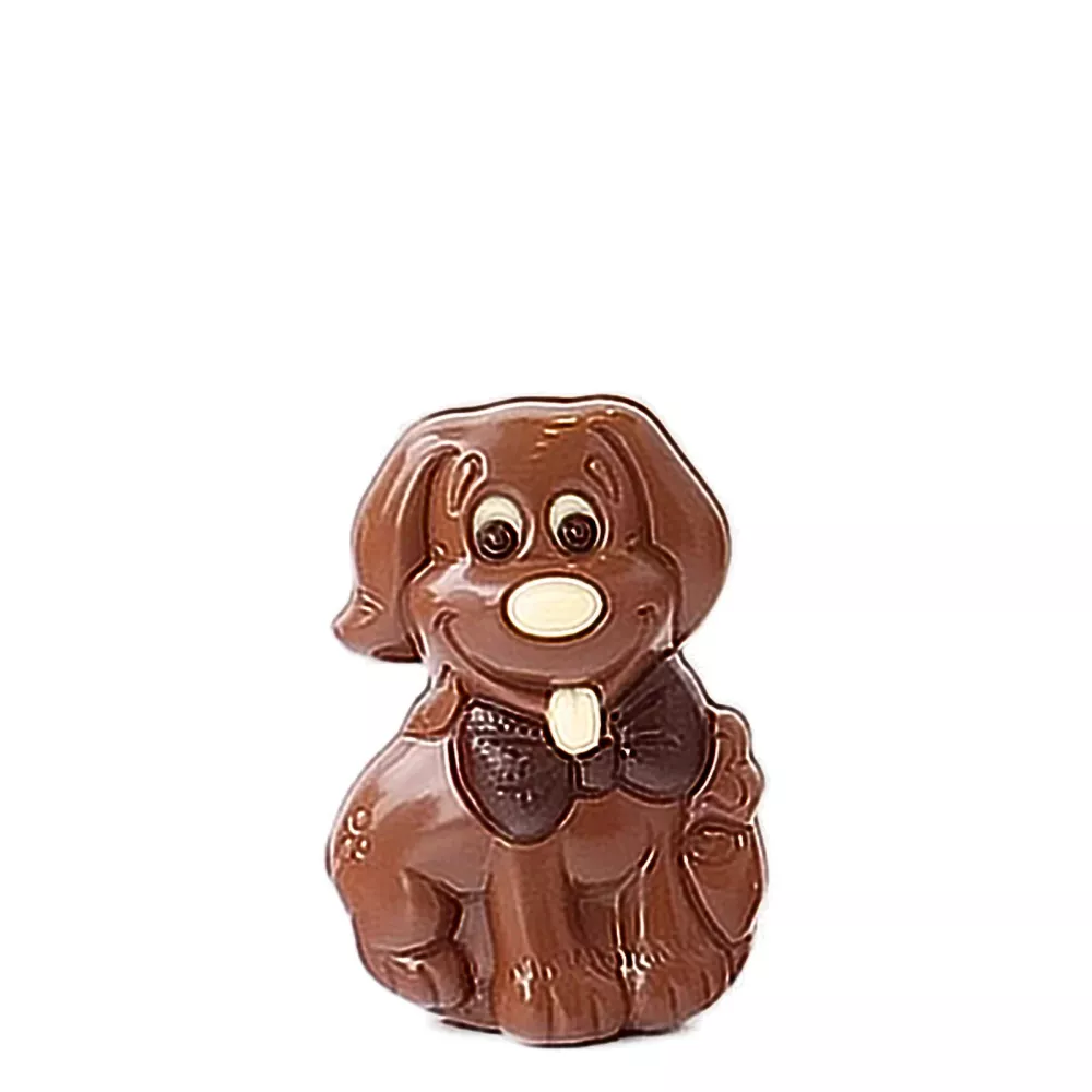 Hondje ingekleurd - melkchocolade sint-maarten sinterklaas