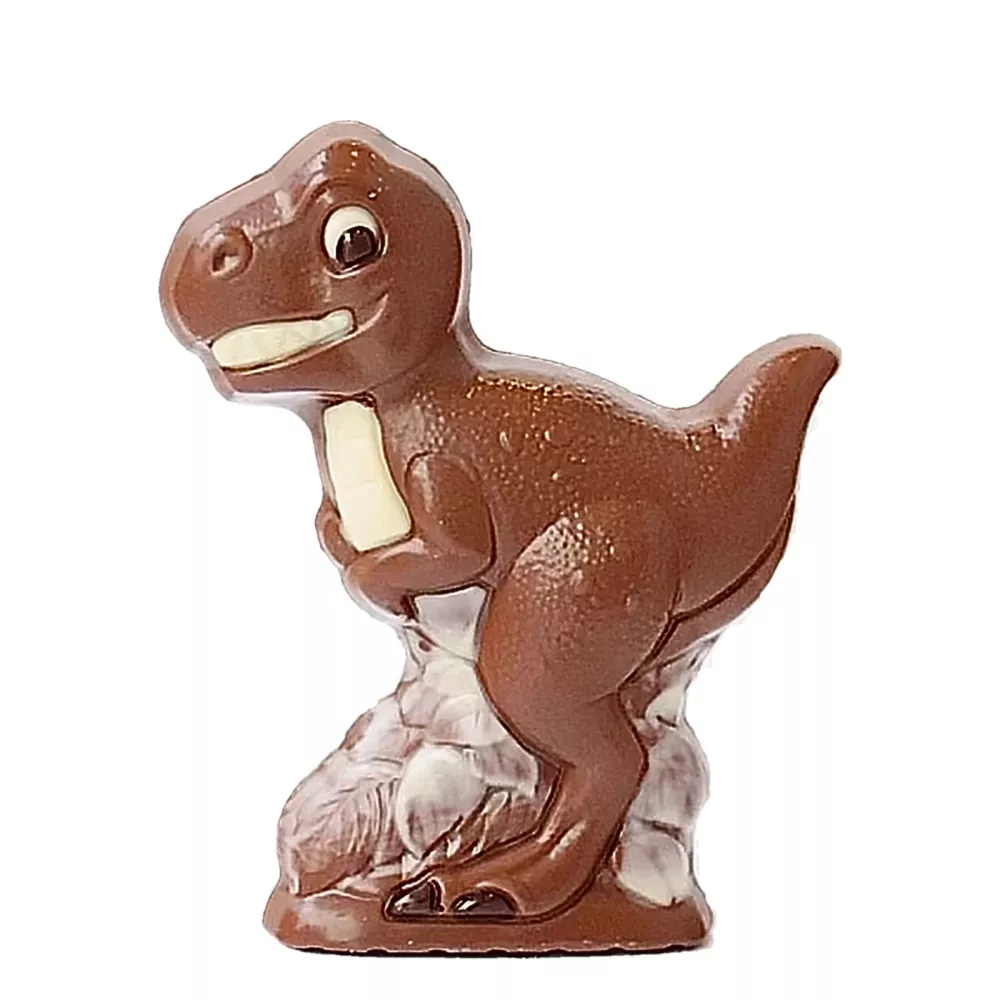 Dino in melkchocolade - ingekleurd