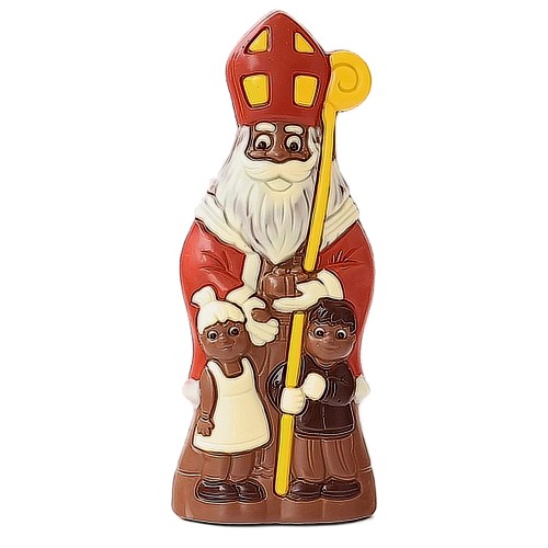 Sint met 2 kindjes - kleurrijke figuur Sint Thema