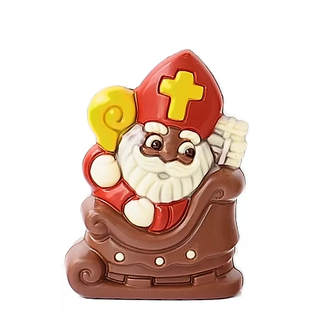 Sint in slee - kleur - melkchocolade