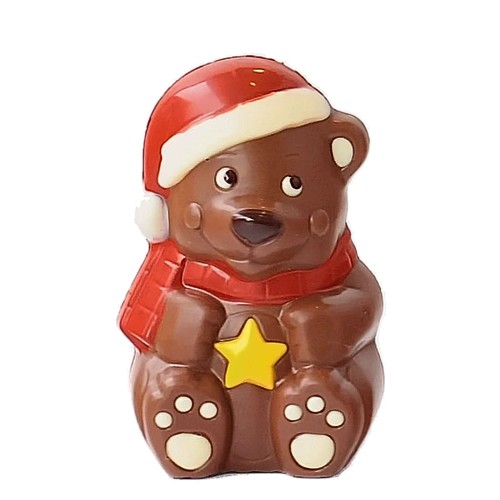 beertje met ster - kleur - melkchocolade