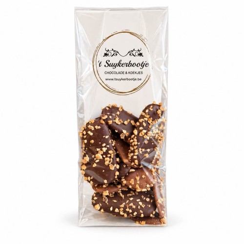 Caraques brésilienne in pure en melkchocolade met hazelnoot