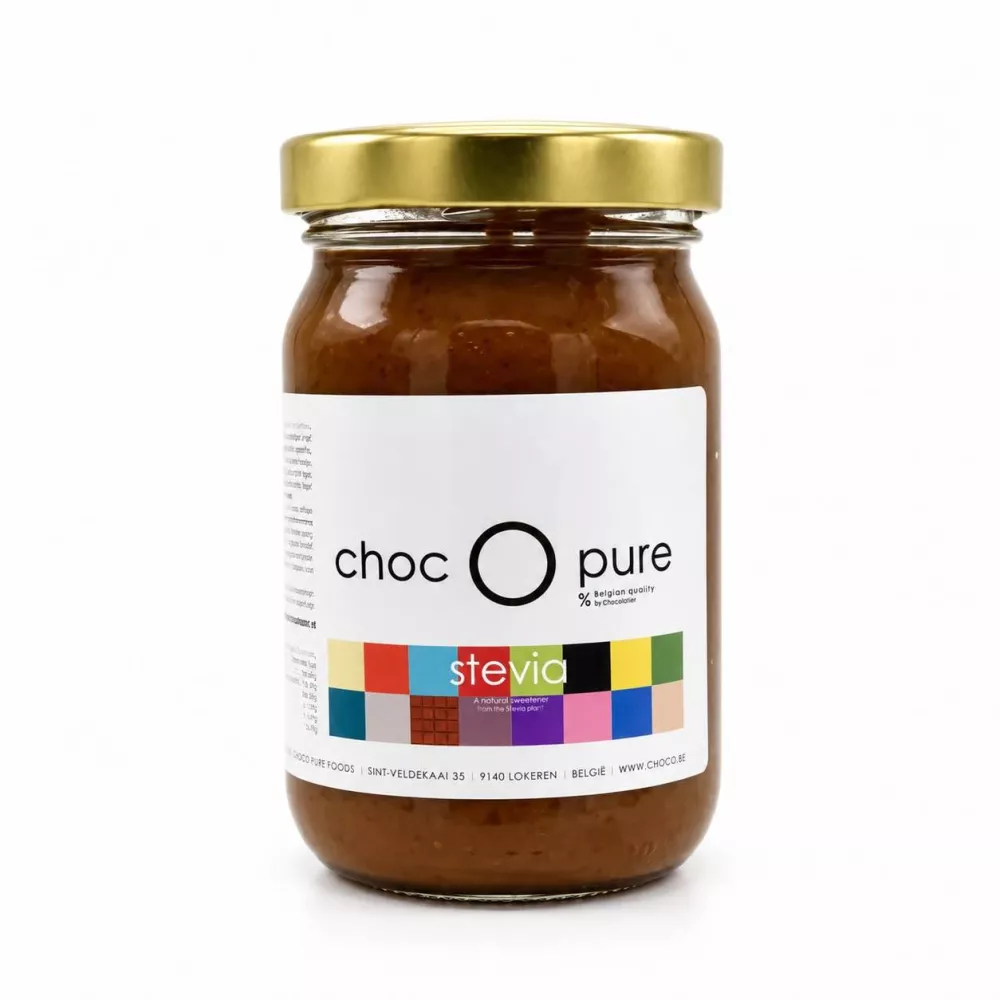 Pot choco met stevia en 65% hazelnoot van Choc-o-Pure