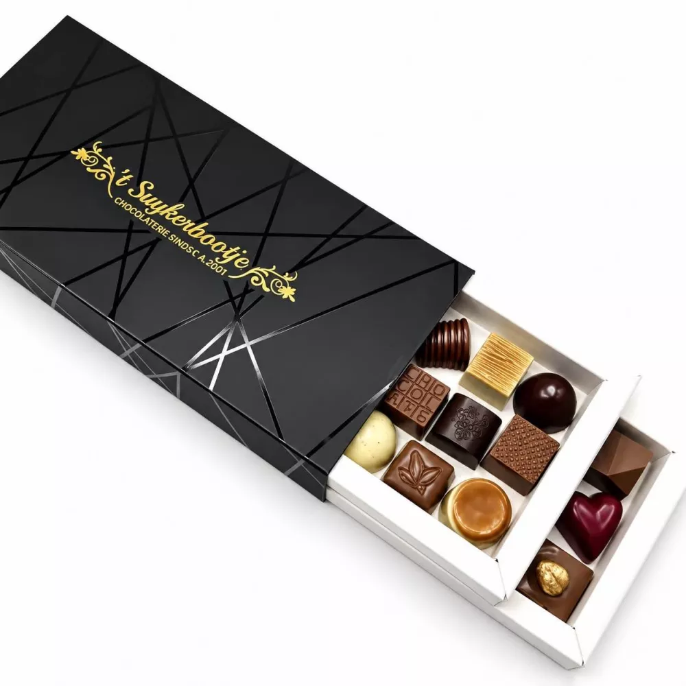 Suikervrije pralines 2 lagen op basis van Stevia