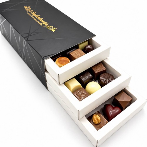 Suikervrije pralines vooraanzicht - op basis van Stevia