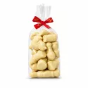 Zak met witte chocolade sintfiguren