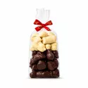 zak met 300g figuurtjes thema sint - witte en pure chocolade