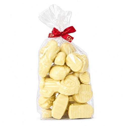 Sintchocolade zakje 600 g wit | 't Suykerbootje