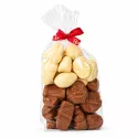 Zak met witte en melkchocolade figuren - 600g - Thema Sint