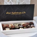 Unieke ambachtelijke pralines in een even unieke verpakking!