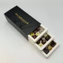 Unieke ambachtelijke pralines in een even unieke verpakking!