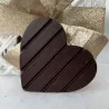 Valentijnsreep Pure chocolade met Krokante Pralinévulling