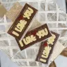 Romantische Melkchocolaereep met 'I Love You' | Perfect voor Valentijn