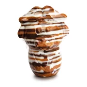 gemarmerd wit zoodiertje in chocolade met kokosvulling