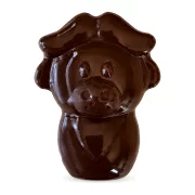 effen zoodiertje in pure chocolade met pralinévulling