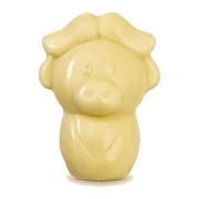 effen zoodiertje in witte chocolade met pralinévulling